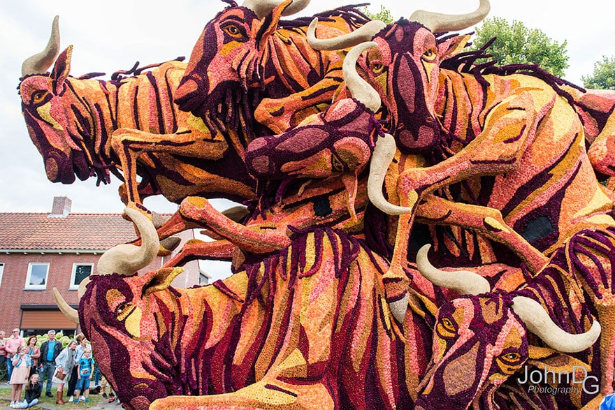 10 гигантских скульптур из цветов на цветочном параде в Нидерландах - 7